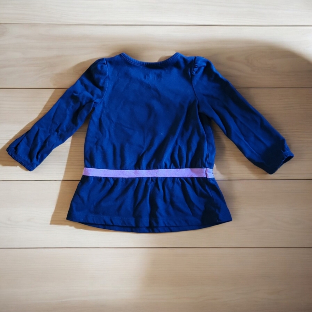 Circo Dark Blue Long Sleeve T-Shirt Stars 18M - Picture 2 of 3
